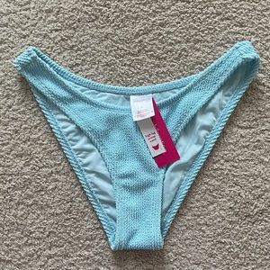 Target xhilaration junior size small light blue bikini scoop bottoms brand new